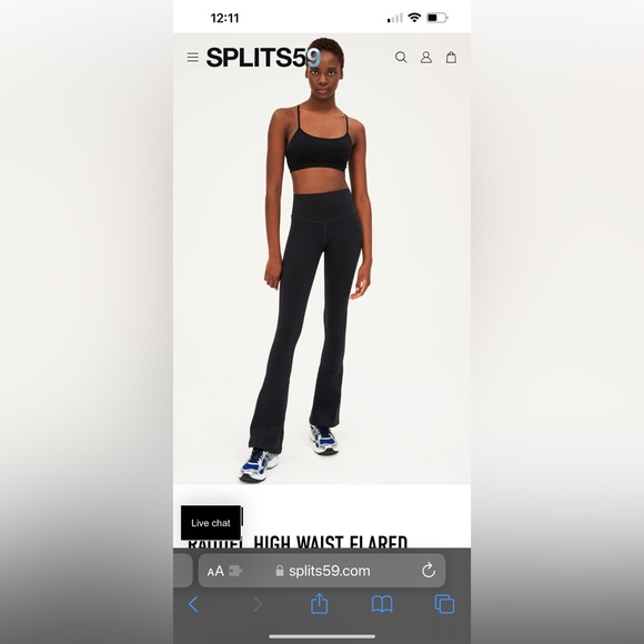 Splits59 Pants - Splits 59 RAQUEL HIGH WAIST FLARED LEGGING